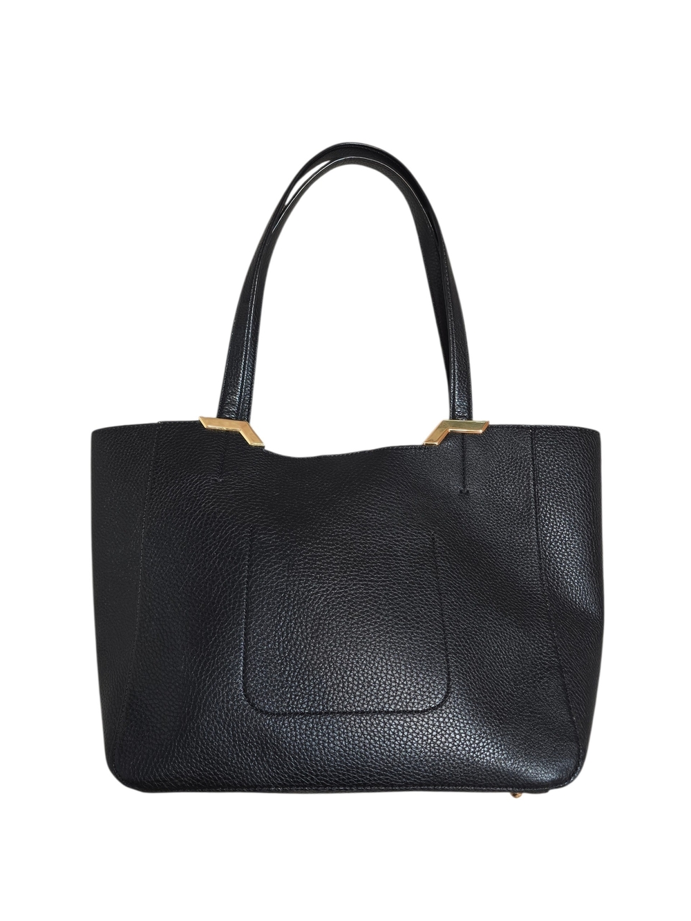 Ralph Lauren Black Shopper Tote with Gold Hardware - Picture 2 of 12